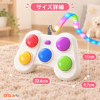 Rhythm Light Chase Game Dual Mode Sensory Toy Rechargeable Reaction Game LED Music Light Matching Family Fun Stress Relief