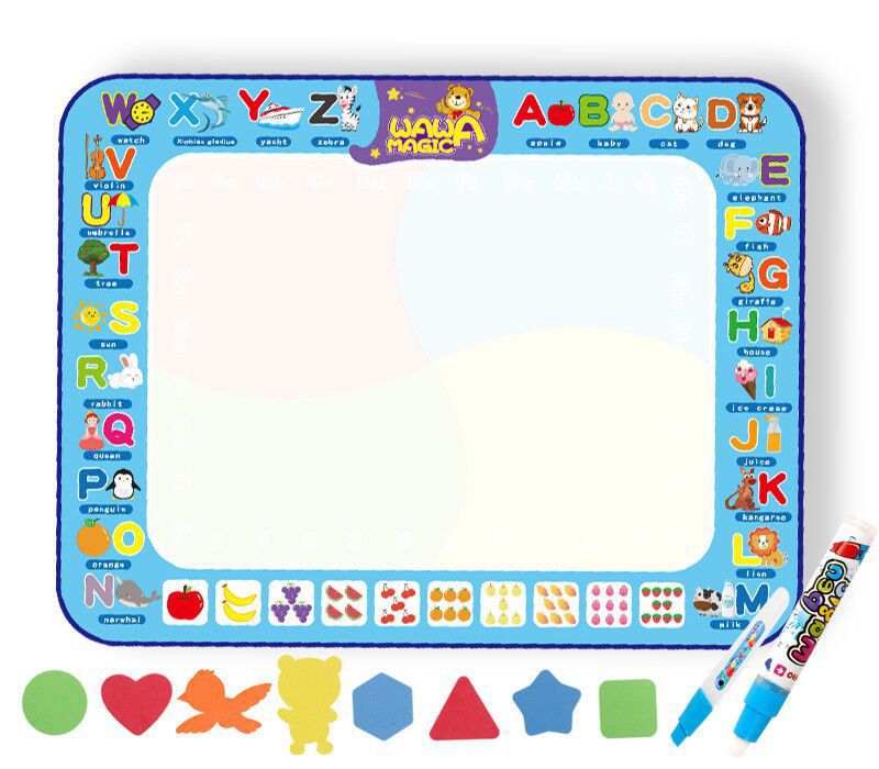 Amazon cross-border children's water canvas magical oversized water canvas painting pad writing board graffiti puzzle children's painting