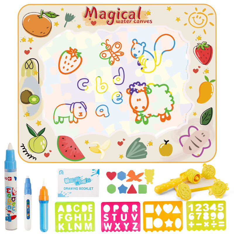 Amazon cross-border children's water canvas magical oversized water canvas painting pad writing board graffiti puzzle children's painting