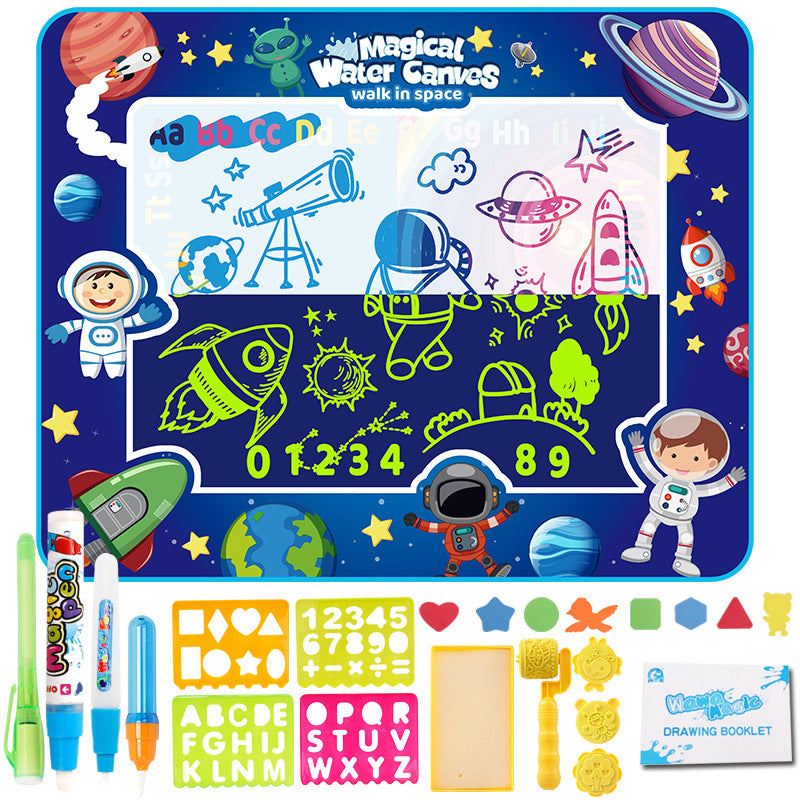 Amazon cross-border children's water canvas magical oversized water canvas painting pad writing board graffiti puzzle children's painting