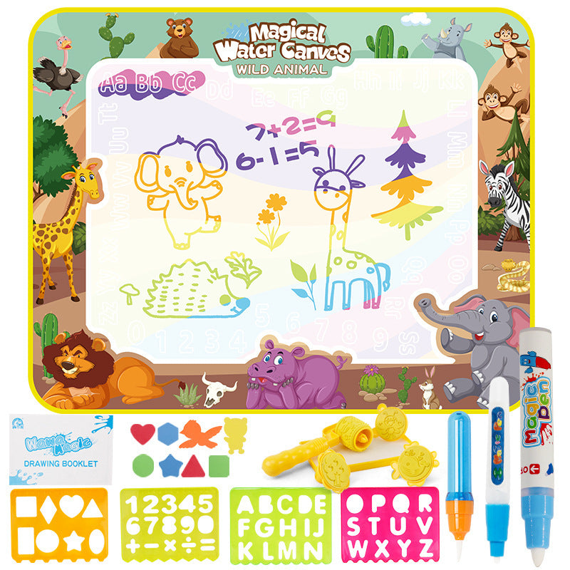 Amazon cross-border children's water canvas magical oversized water canvas painting pad writing board graffiti puzzle children's painting