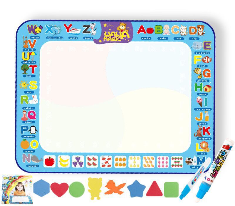 Amazon cross-border children's water canvas magical oversized water canvas painting pad writing board graffiti puzzle children's painting
