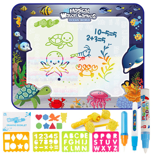 Amazon cross-border children's water canvas magical oversized water canvas painting pad writing board graffiti puzzle children's painting