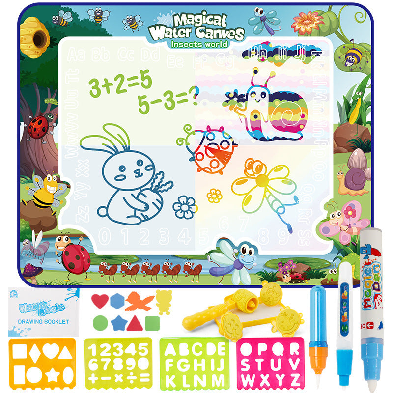 Amazon cross-border children's water canvas magical oversized water canvas painting pad writing board graffiti puzzle children's painting